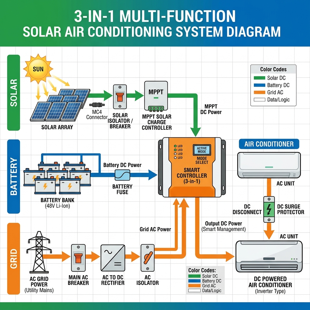 Mode D - 3in1 Multi-Function Diagram
